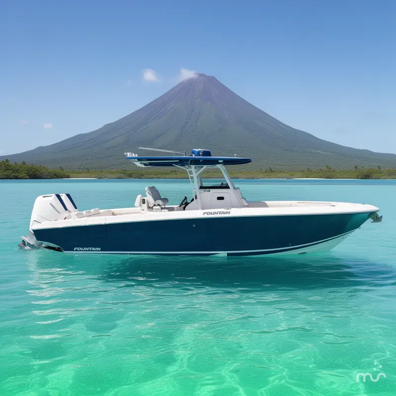 Slide: The Image of Fountain 34 Center Console 2023 - 2
