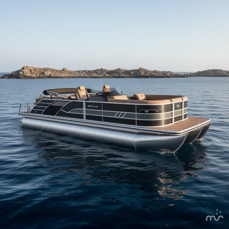 Slide: The Image of Bentley Pontoons Elite Admiral 253 2026 - 2