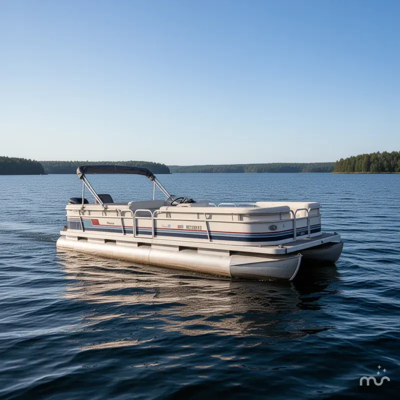 Slide: The Image of Harris 24ft pontoon 1988 - 0