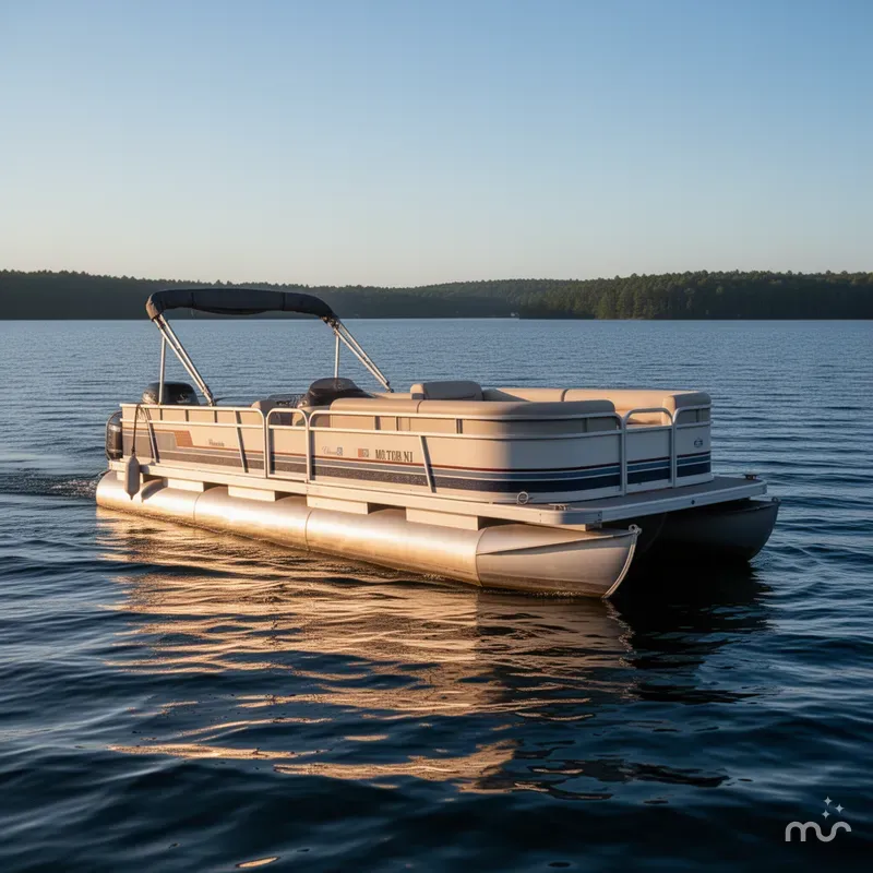 Slide: The Image of Harris 24ft pontoon 1988 - 1