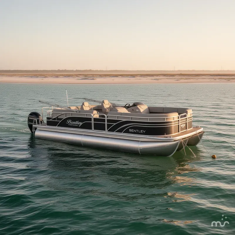 Slide: The Image of Bentley Pontoons Fish 243 4PT 2026 - 1