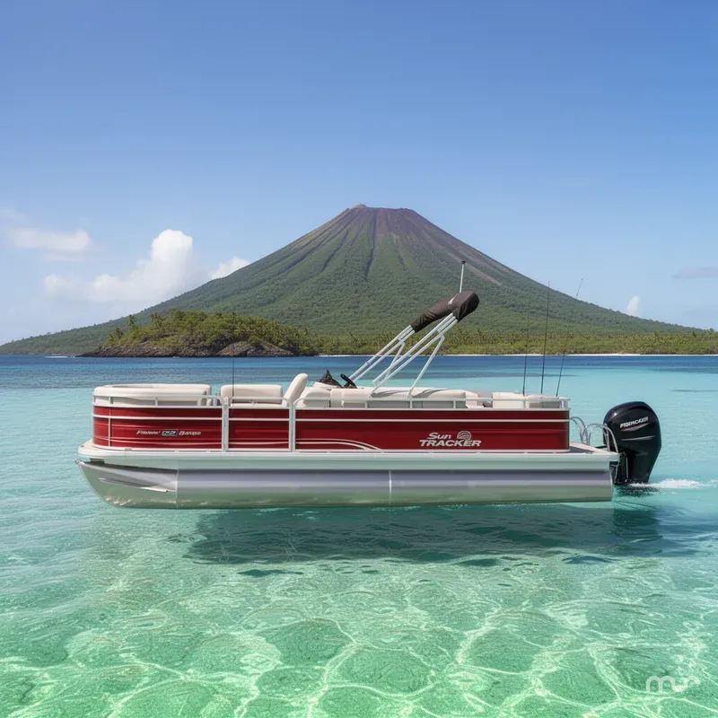 Slide: The Image of Sun Tracker Fishin' Barge 22 DLX 2026 - 2