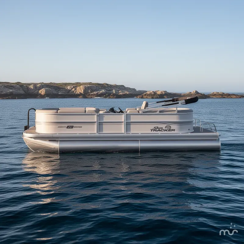 Slide: The Image of Sun Tracker Party Barge 20 DLX 2026 - 2