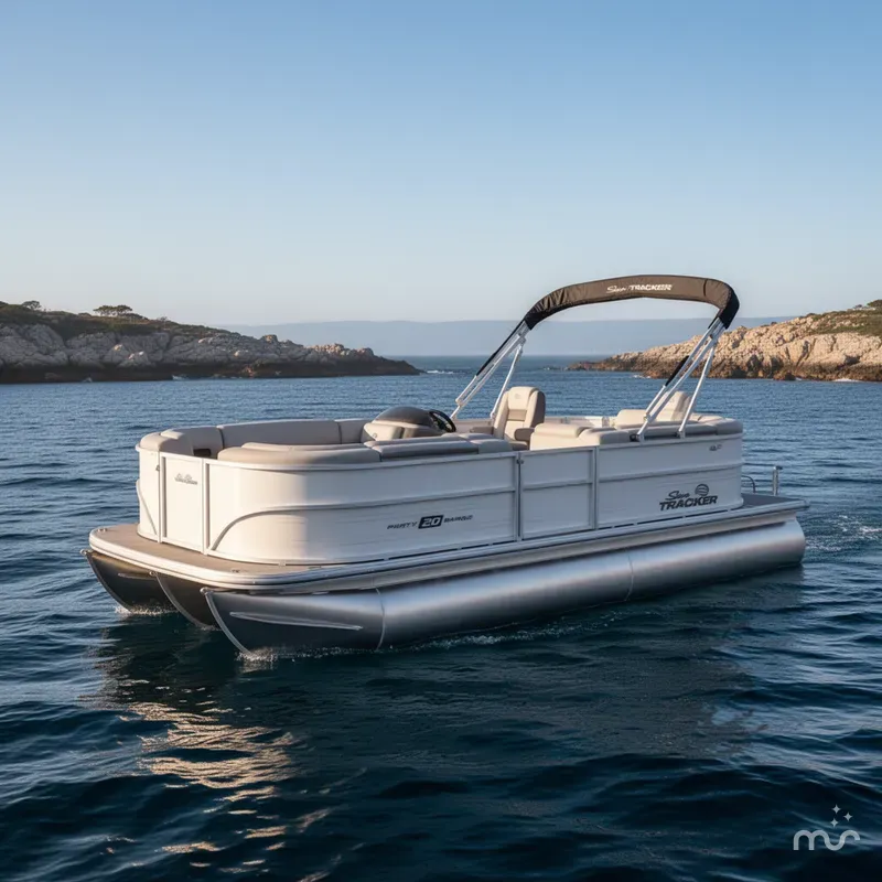 Slide: The Image of Sun Tracker Party Barge 20 DLX 2026 - 4