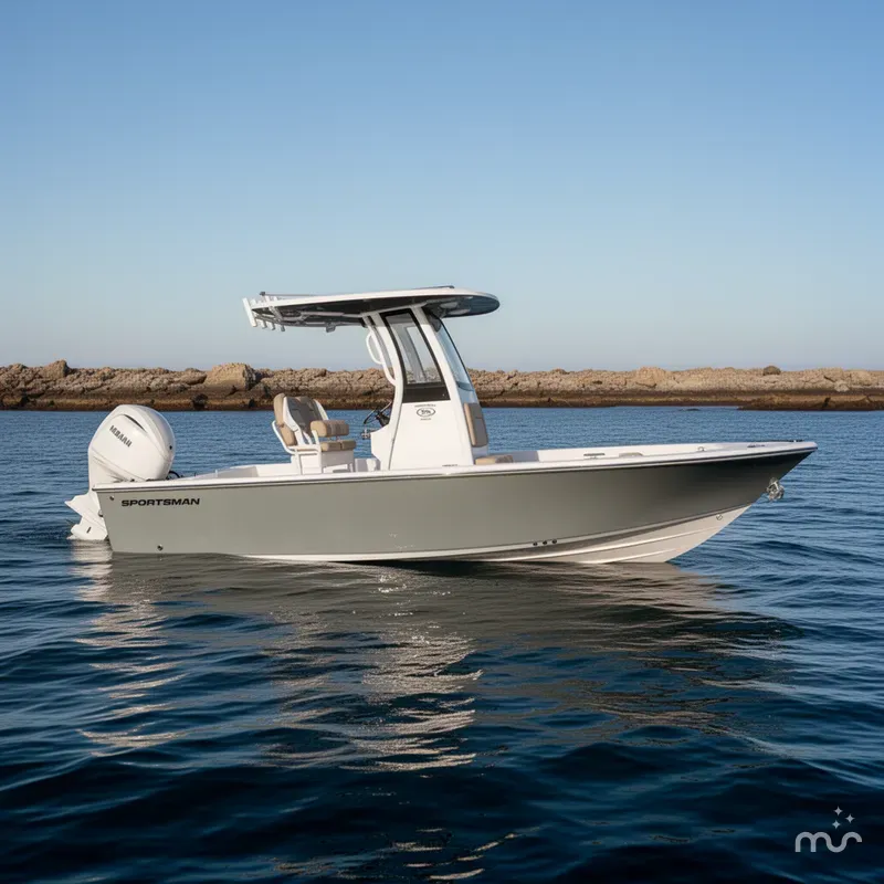 Slide: The Image of Sportsman Masters 227 Bay Boat 2025 - 2