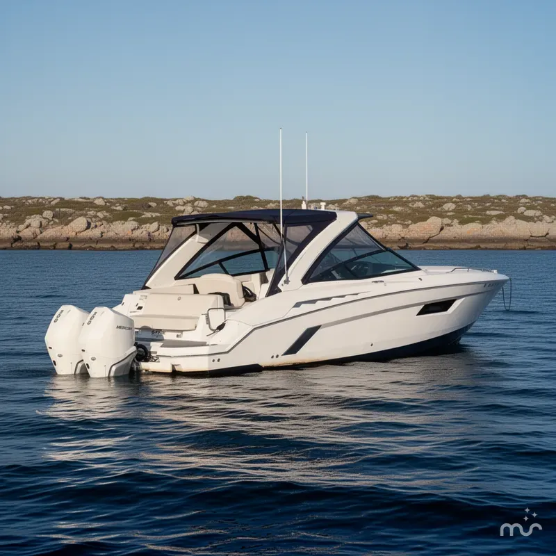 Slide: The Image of Cruisers 338 Outboard 2021 - 2