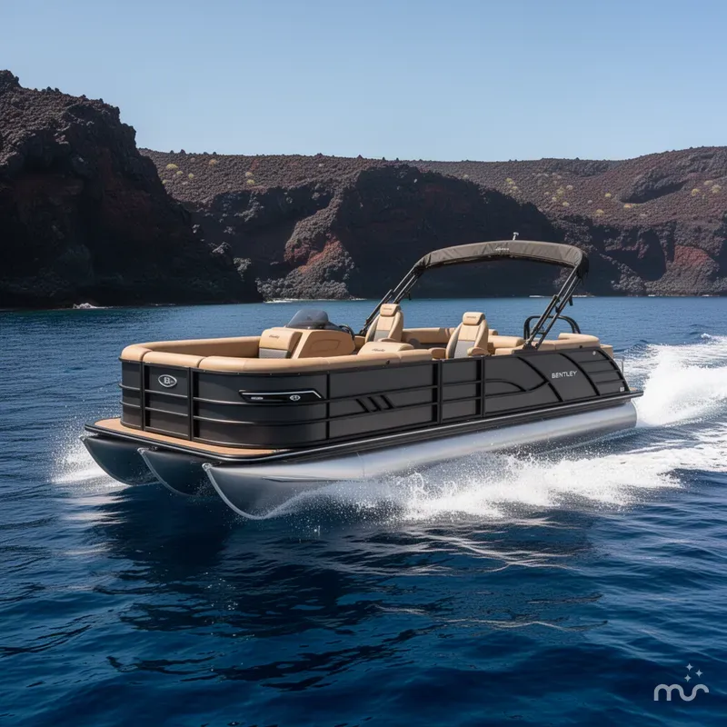 The Image of Bentley Pontoons Elite 223 Admiral Quad Lounge Tritoon 2026 - 0