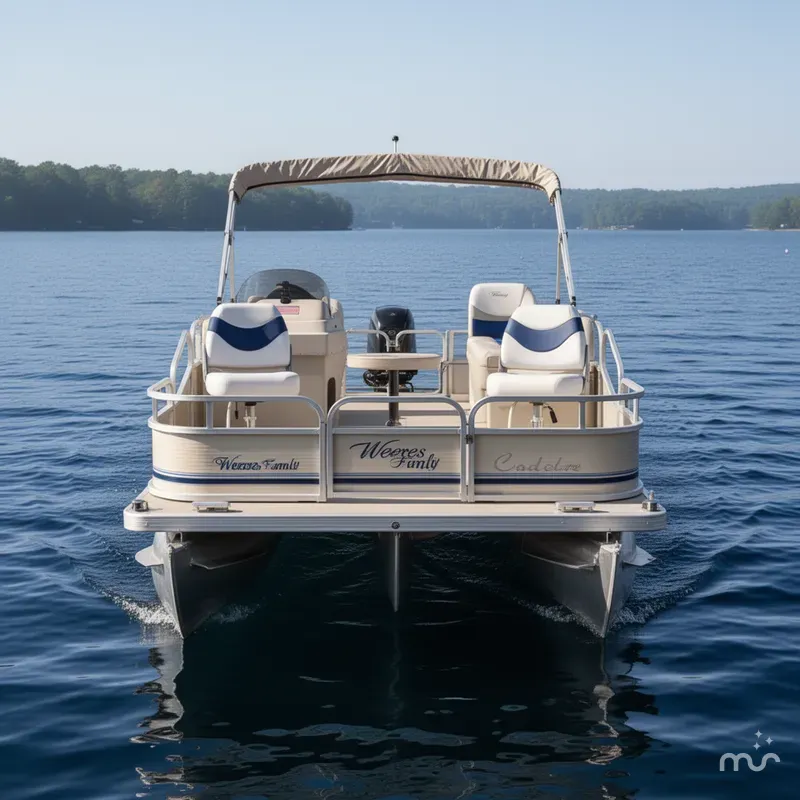 Slide: The Image of Weeres Family Fish Deluxe 220 Pontoon 2008 - 1