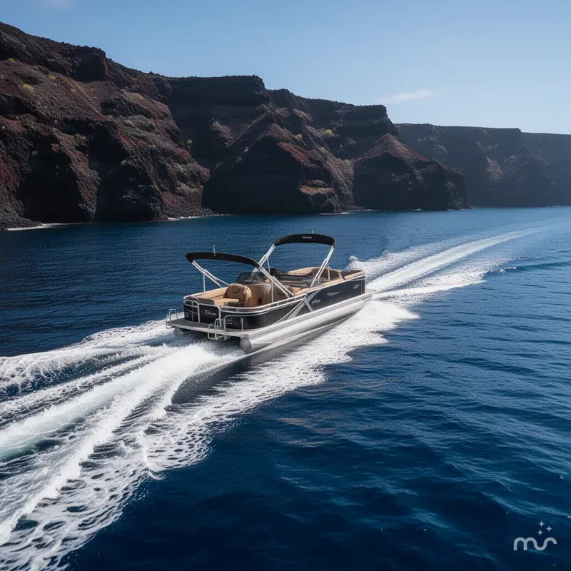 The Image of Tahoe LTZ 200HP VRB Windshield 2385 Swingback Tritoon 2026 - 0