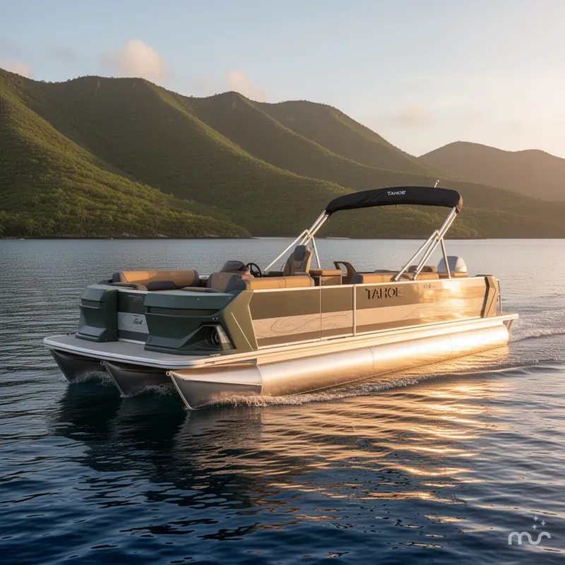 Slide: The Image of Tahoe Geofish 2385 Rear Fish & Honda 4-Stroke EFI 2026 - 2
