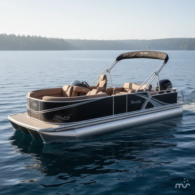 Slide: The Image of Tahoe LTZ 200HP VRL 2385 Swingback Tritoon 2025 - 0