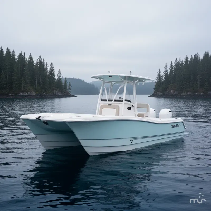 Slide: The Image of Twin Vee 240 Center Console GFX 2026 - 2