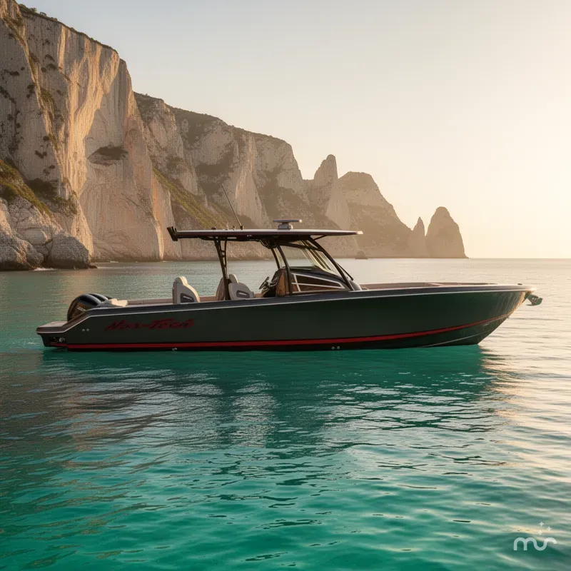 Slide: The Image of Nor-Tech 390 Sport Center Console 2025 - 2