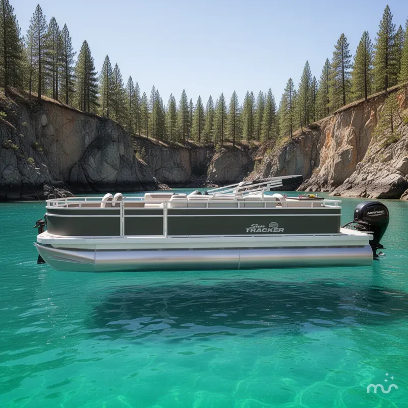 Slide: The Image of Sun Tracker Fishin' Barge 22 DLX 2026 - 2