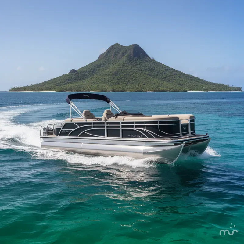 Slide: The Image of Bentley Pontoons Legacy 200 Navigator 2026 - 2