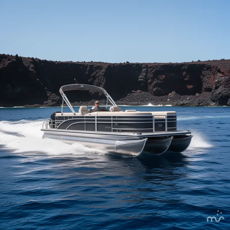 Slide: The Image of Bentley Pontoons Legacy 220 Navigator 2026 - 2