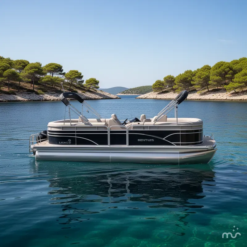 Slide: The Image of Bentley Pontoons Legacy 223 Navigator 2026 - 2