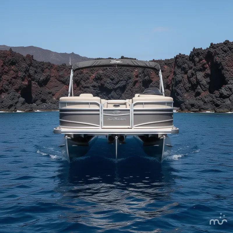 Slide: The Image of Sun Tracker Party Barge 16 DLX 2026 - 1