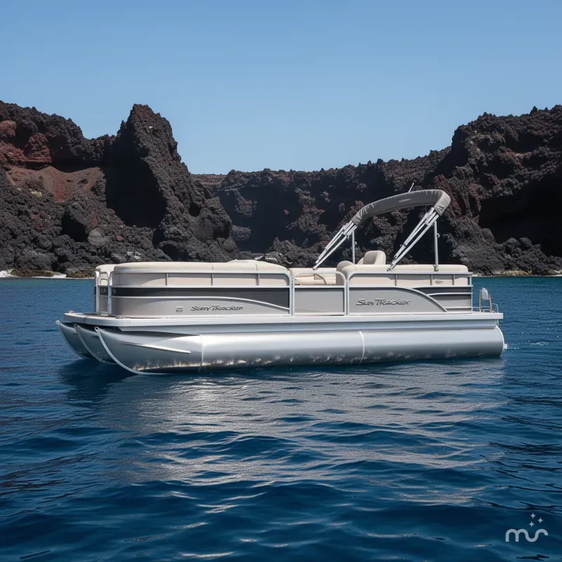 Slide: The Image of Sun Tracker Party Barge 16 DLX 2026 - 2