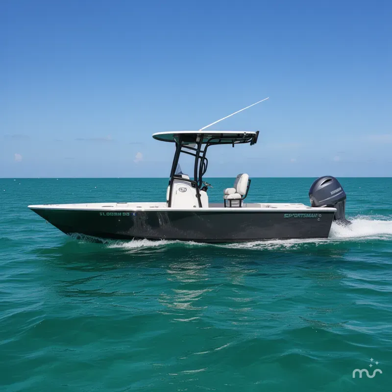 Slide: The Image of Sportsman Masters 227 Bay Boat 2020 - 2
