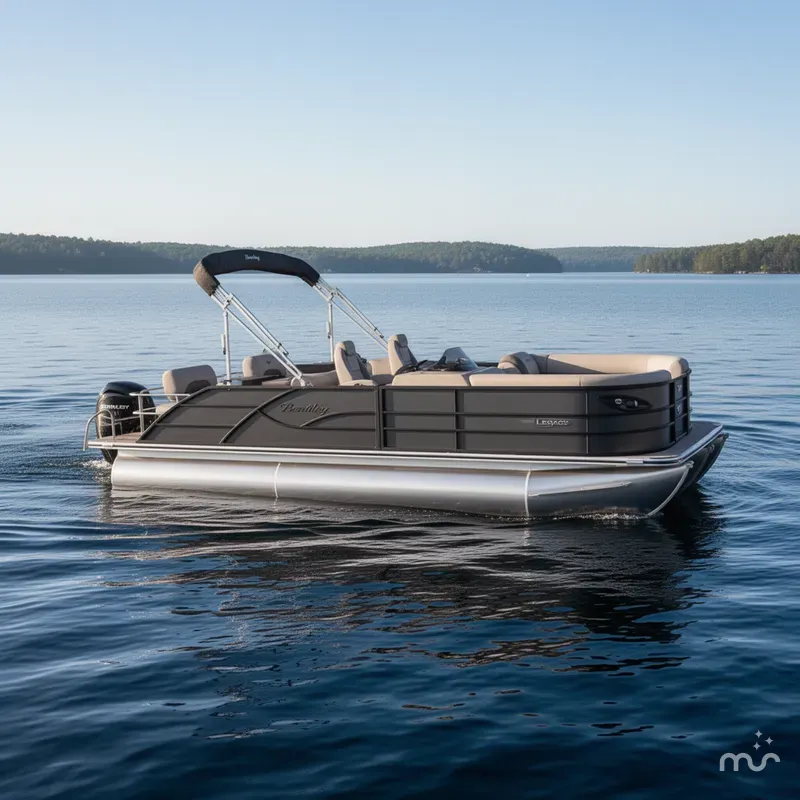 Slide: The Image of Bentley Pontoons Legacy 223 QSB Swingback Tritoon 2026 - 0