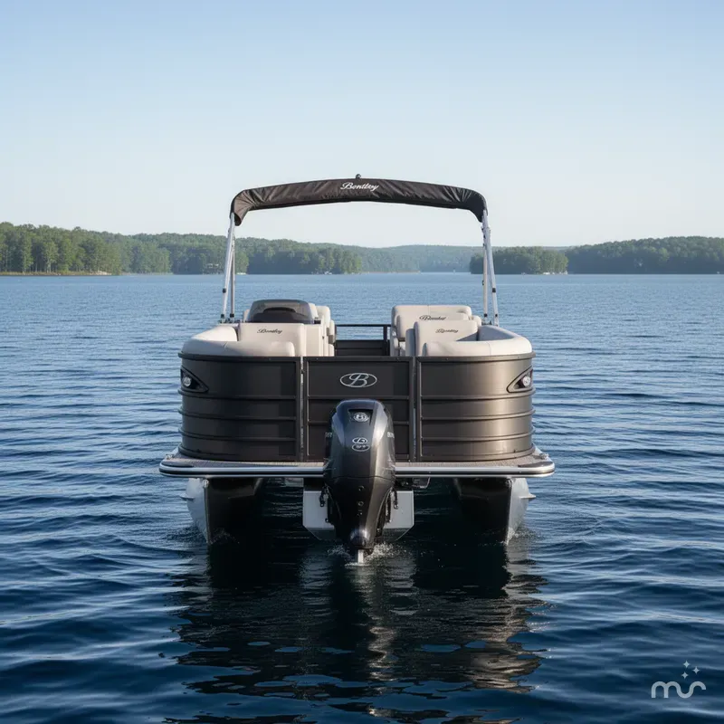 Slide: The Image of Bentley Pontoons Legacy 223 QSB Swingback Tritoon 2026 - 1