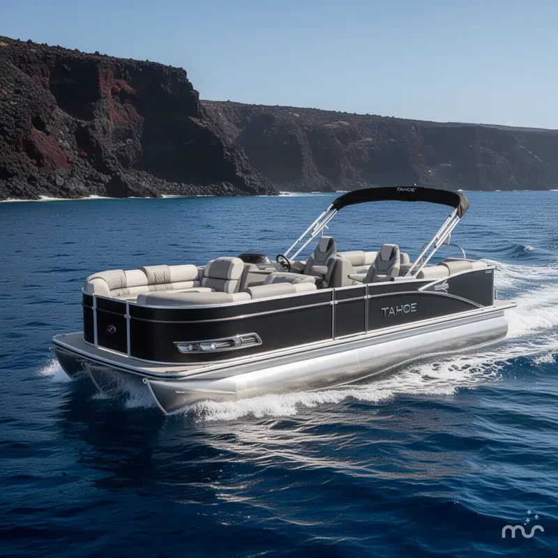 The Image of Tahoe Cascade 200HP Quad Lounge 2385 Tritoon 2025 - 0