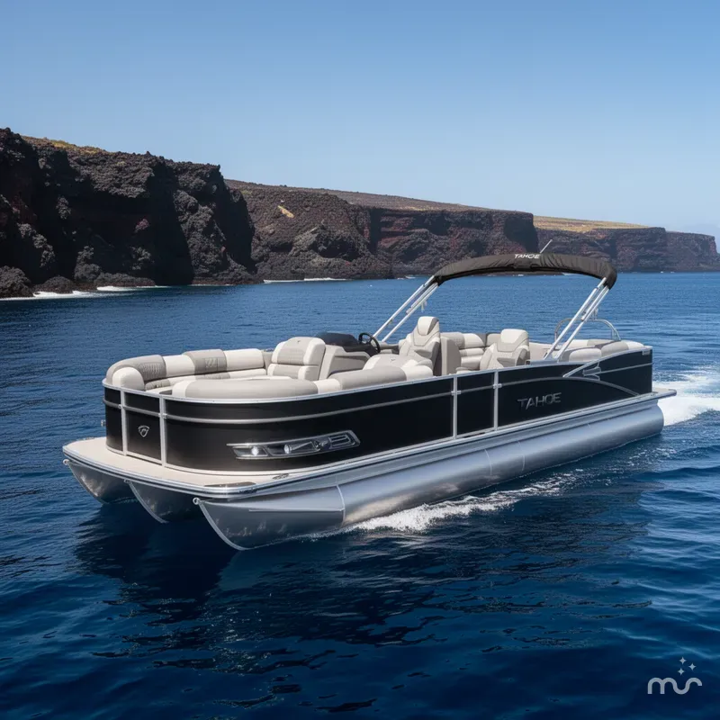 Slide: The Image of Tahoe Cascade 200HP Quad Lounge 2385 Tritoon 2025 - 2