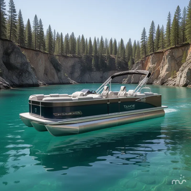 Slide: The Image of Tahoe Cascade 200HP Quad Lounge 2385 Tritoon 2025 - 1