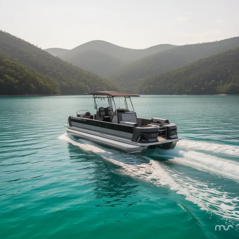 Slide: The Image of Tahoe GEOfish 200HP CRF 2585 Tritoon 2025 - 1