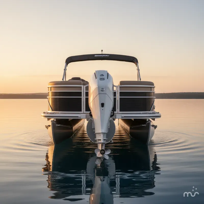 Slide: The Image of Bennington 24 MSB Sport Arch Tri-toon Pontoon 2025 - 1