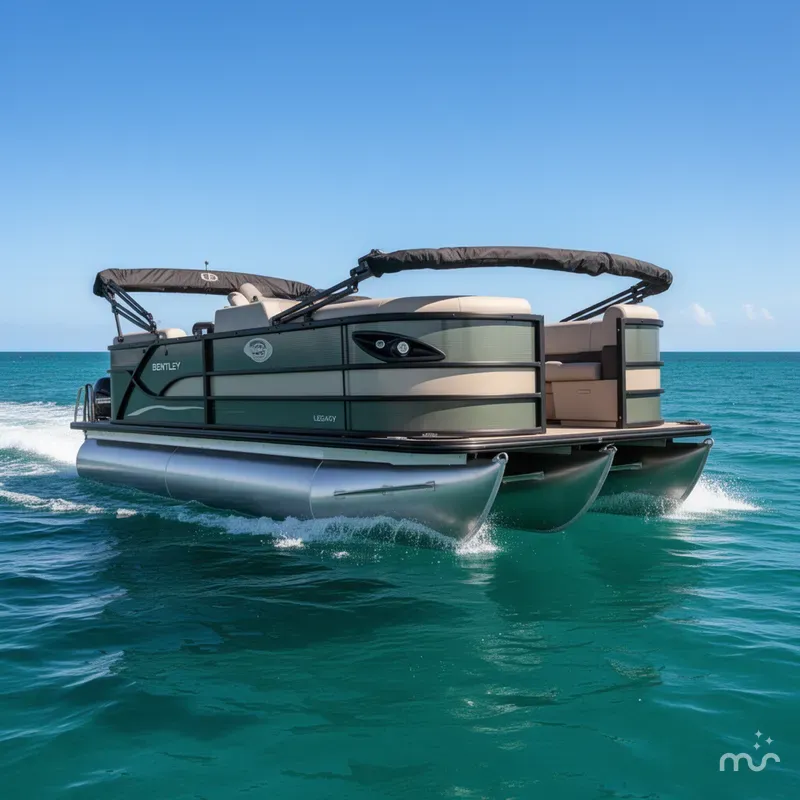 Slide: The Image of Bentley Pontoons Legacy Navigator 203 2026 - 2