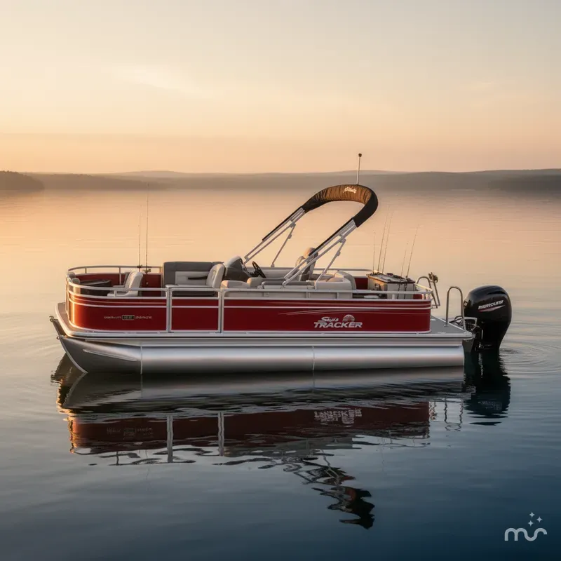 Slide: The Image of Sun Tracker Fishin' Barge 22 DLX 2026 - 2