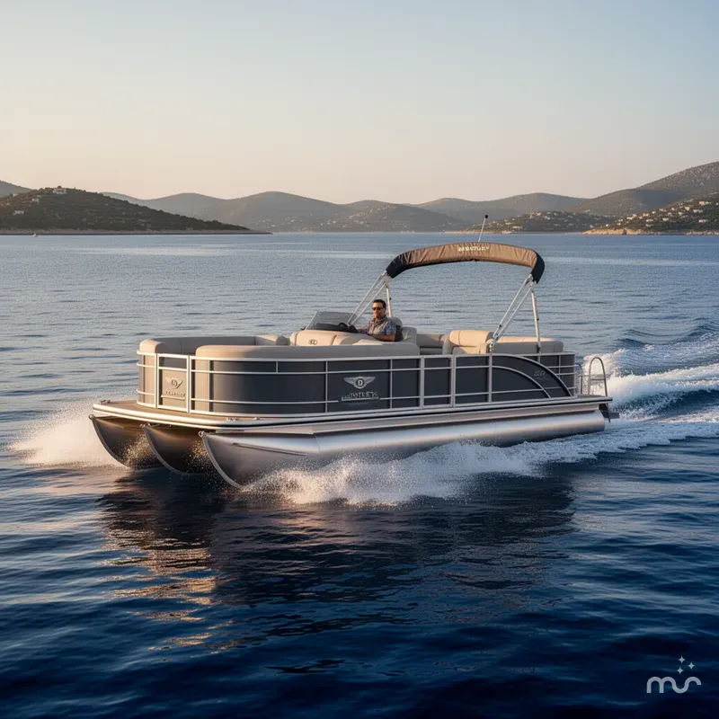 Slide: The Image of Bentley Pontoons Legacy 220 Swingback 2026 - 2