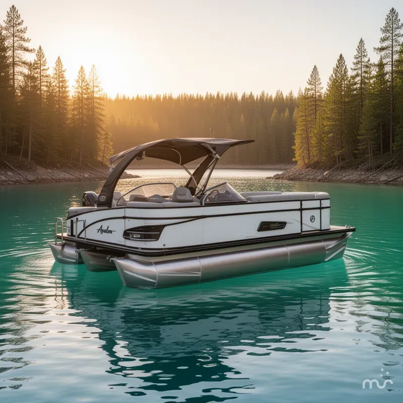 Slide: The Image of Avalon Waketoon 23' w/ 6.2L Mercury Bravo Four! 2022 - 2