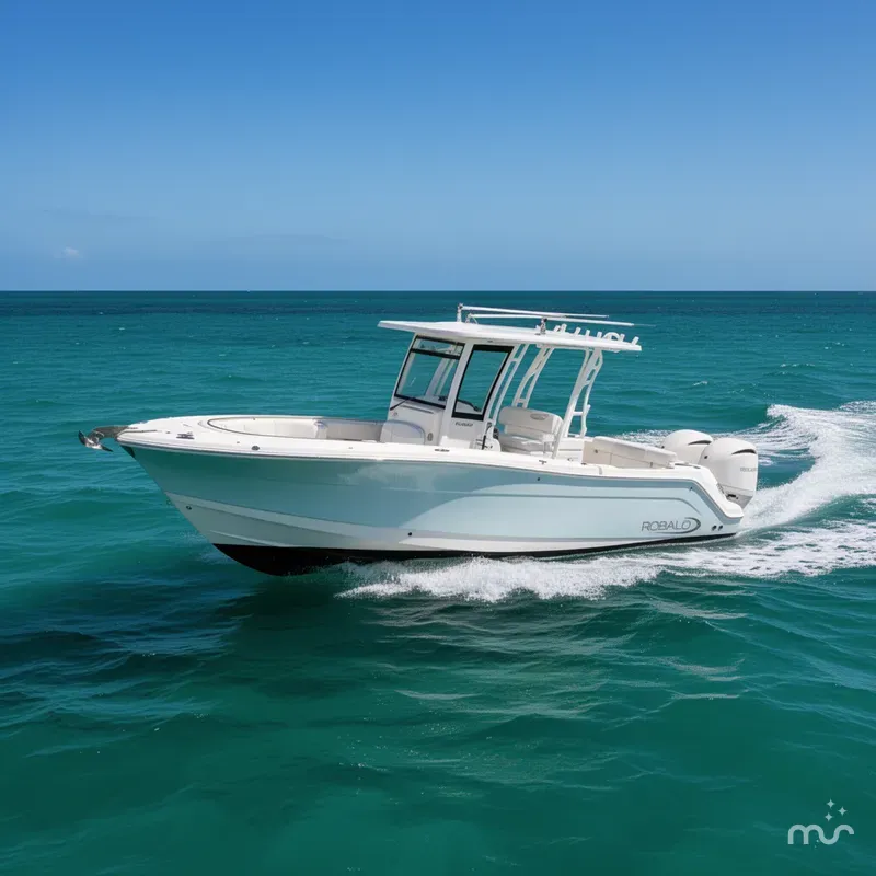 Slide: The Image of Robalo R302 Center Console 2023 - 2