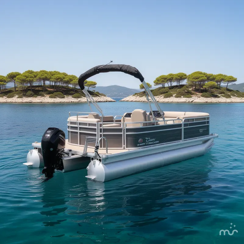 Slide: The Image of Sun Tracker Party Barge 20 DLX 2024 - 3