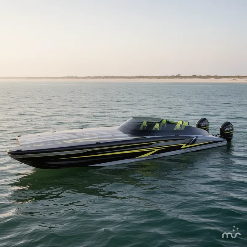 Slide: The Image of Mystic Powerboats C4000 2025 - 2