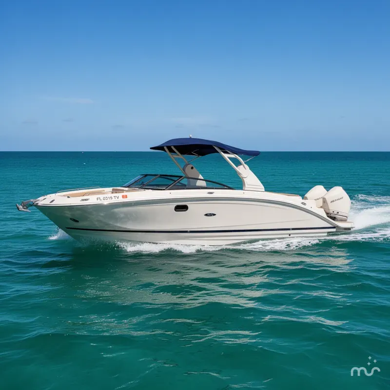 Slide: The Image of Sea Ray SDX 290 Outboard 2019 - 1
