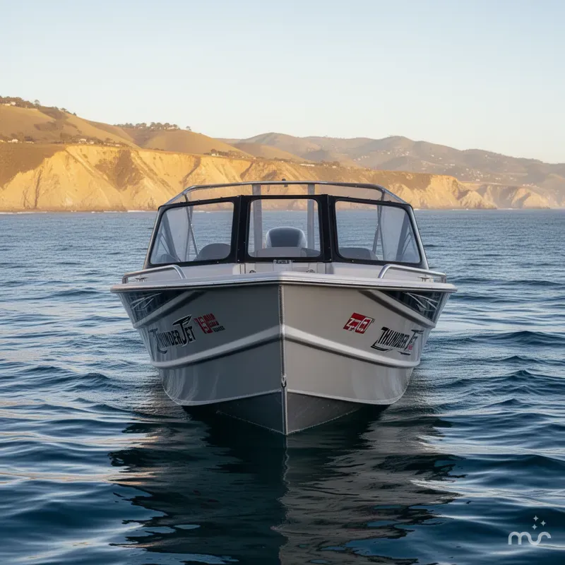 Slide: The Image of Thunder Jet Luxor OB w/ 150HP Yamaha & a 9.9HP Kicker! 2015 - 1