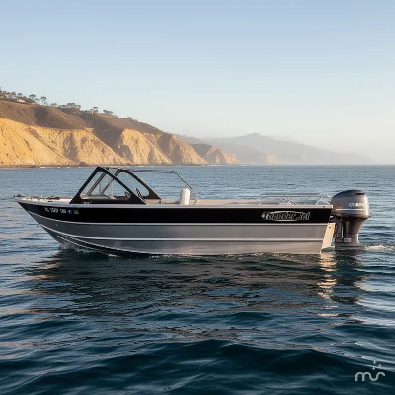 Slide: The Image of Thunder Jet Luxor OB w/ 150HP Yamaha & a 9.9HP Kicker! 2015 - 2