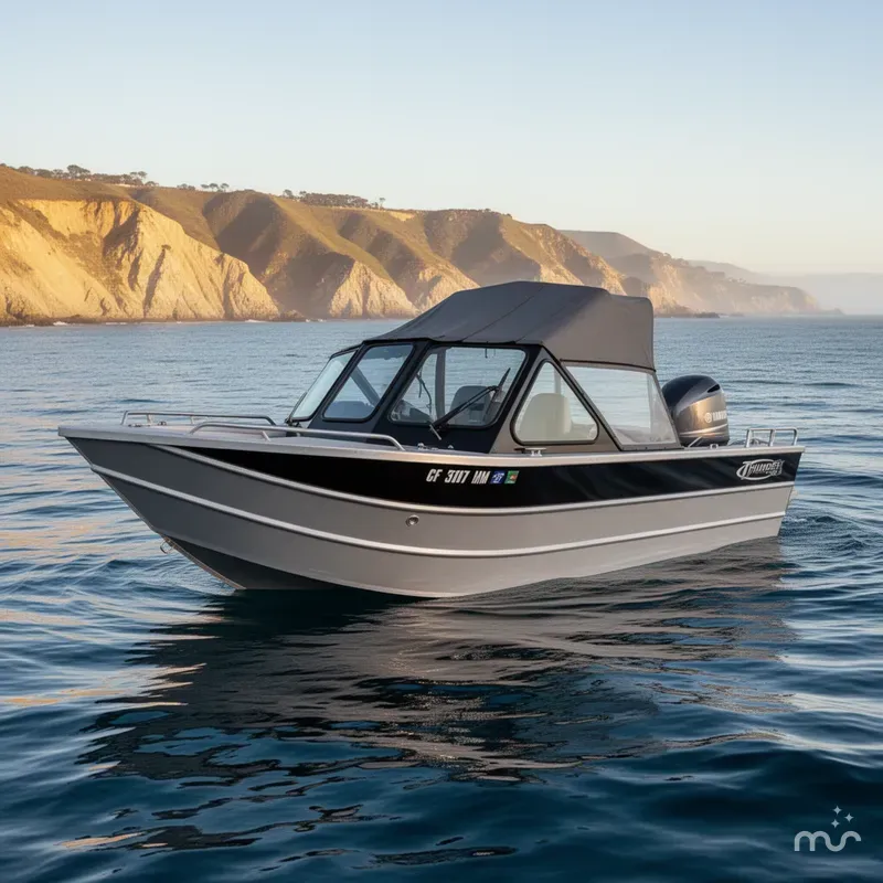 Slide: The Image of Thunder Jet Luxor OB w/ 150HP Yamaha & a 9.9HP Kicker! 2015 - 3