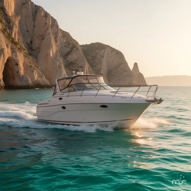 Slide: The Image of Rinker Express Cruiser 310 Fiesta Vee 2000 - 2
