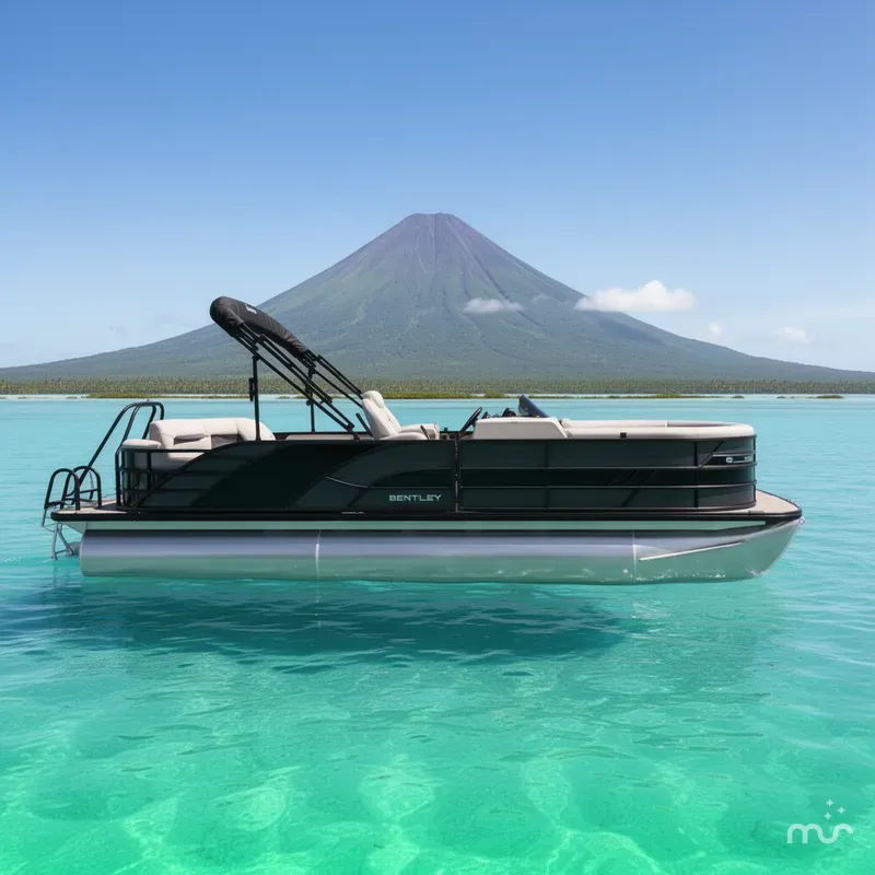 Slide: The Image of Bentley Pontoons Elite 223 Swingback Bench 2026 - 2