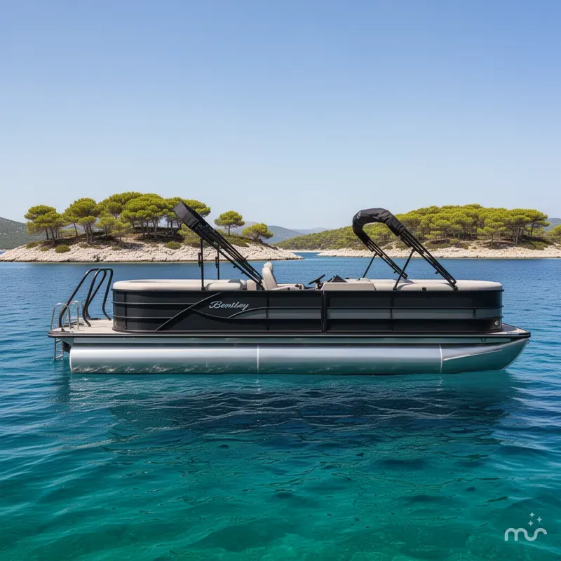 Slide: The Image of Bentley Pontoons Legacy 243 Navigator 2026 - 2