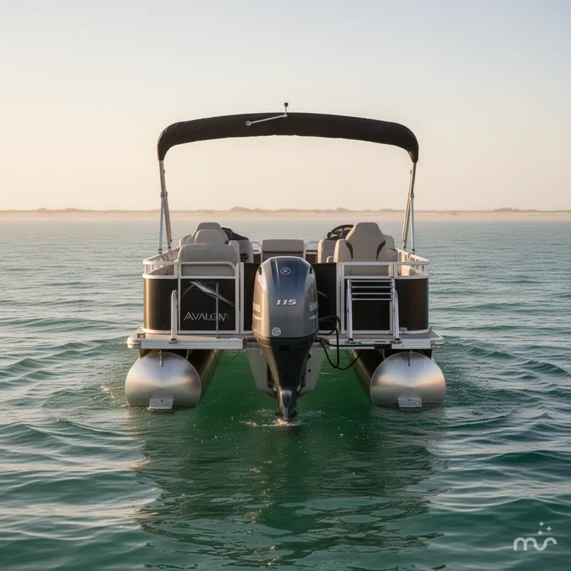 Slide: The Image of Avalon Venture 85 Rear Fish - 21' 2026 - 2