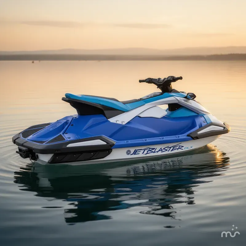 Slide: The Image of Yamaha JETBLASTER DLX 3-AZURE BLUE/WHITE 2026 - 0