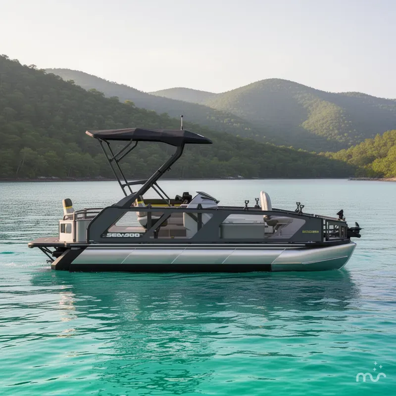 Slide: The Image of Sea-Doo Switch Fish™ 21 - 230 hp Galvanized 2026 - 2