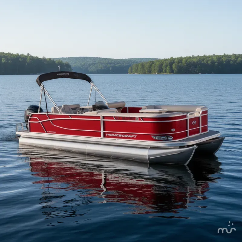 Slide: The Image of Princecraft Vectra 23 RL Dinette Swingback Pontoon & 115HP - $29995 2021 - 1
