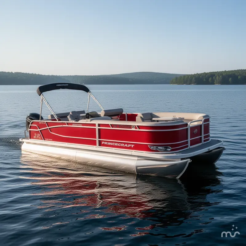 Slide: The Image of Princecraft Vectra 23 RL Dinette Swingback Pontoon & 115HP - $29995 2021 - 2